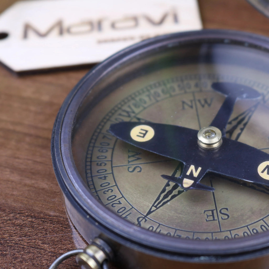 Spitfire Compass with High Flight Poem