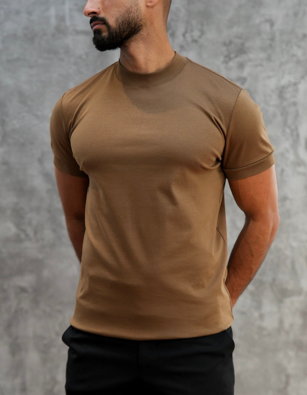 Forbes Luxury Menswear Tobacco Slim Fit Premium Cotton T-Shirt