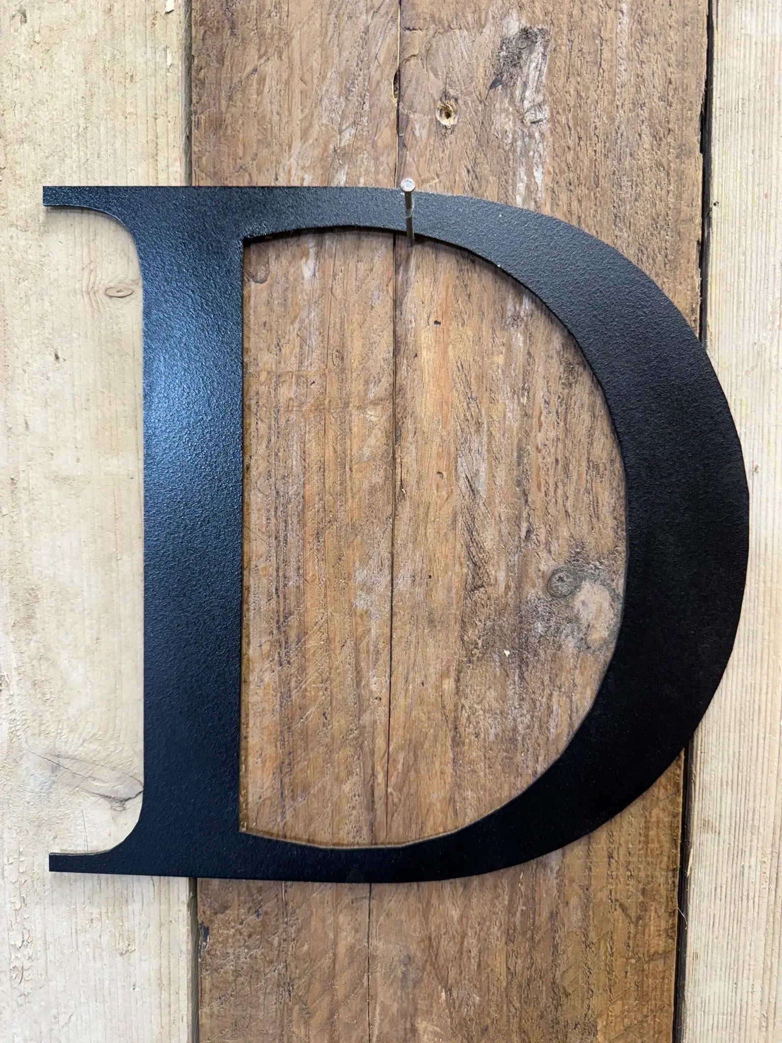 Vintage Black Metal Alphabet Letters – Decorative Wall Signage by Rustic Warehouse