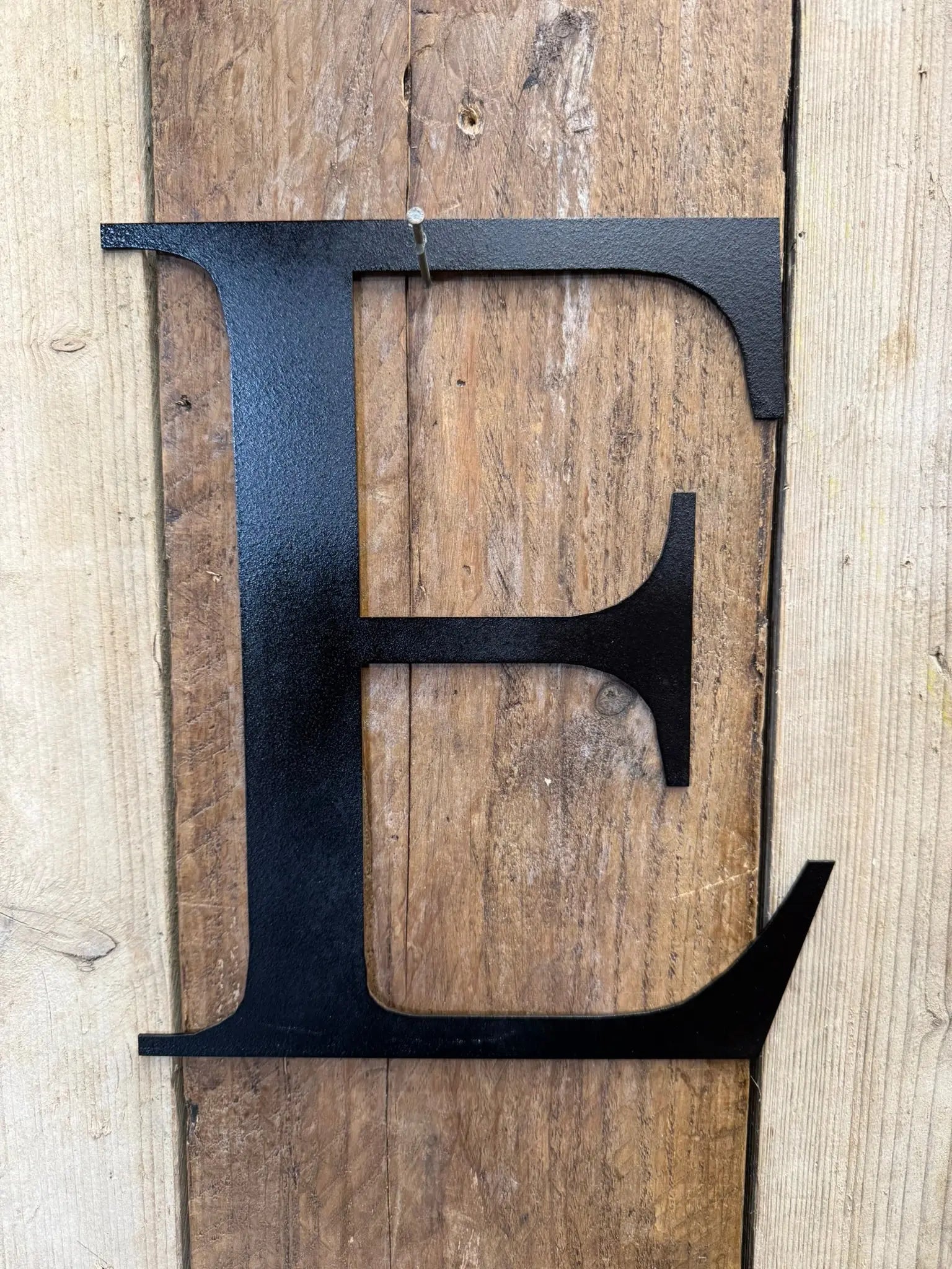 Vintage Black Metal Alphabet Letters – Decorative Wall Signage by Rustic Warehouse