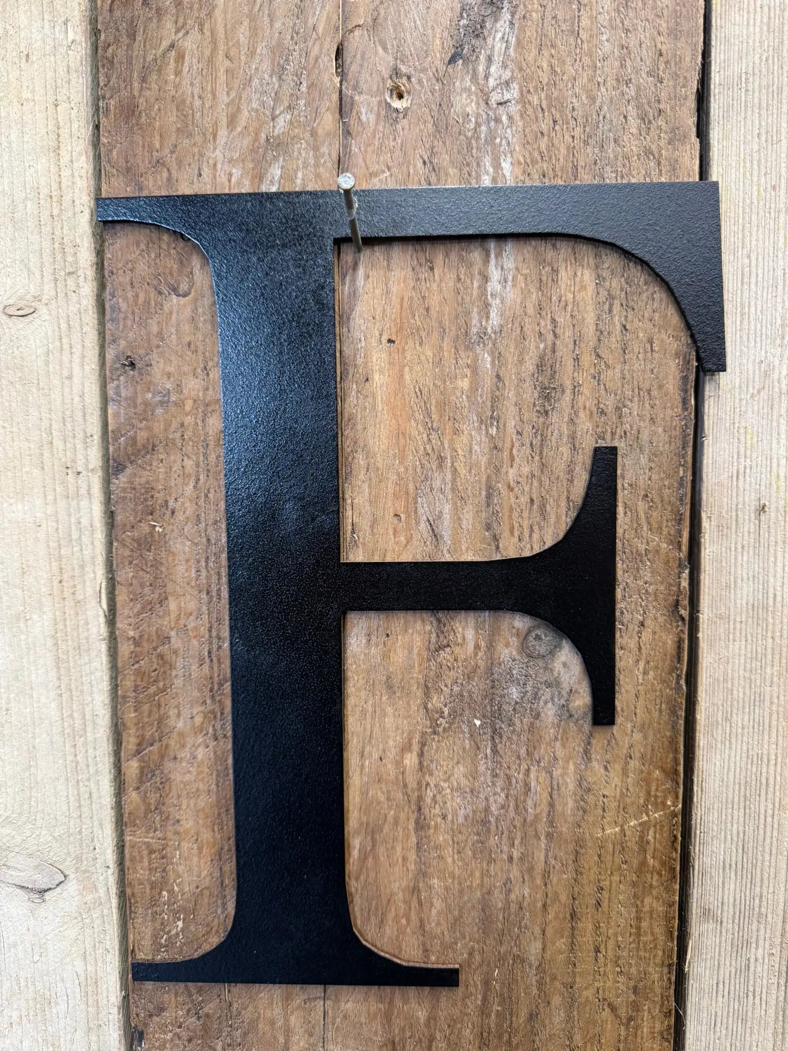 Vintage Black Metal Alphabet Letters – Decorative Wall Signage by Rustic Warehouse