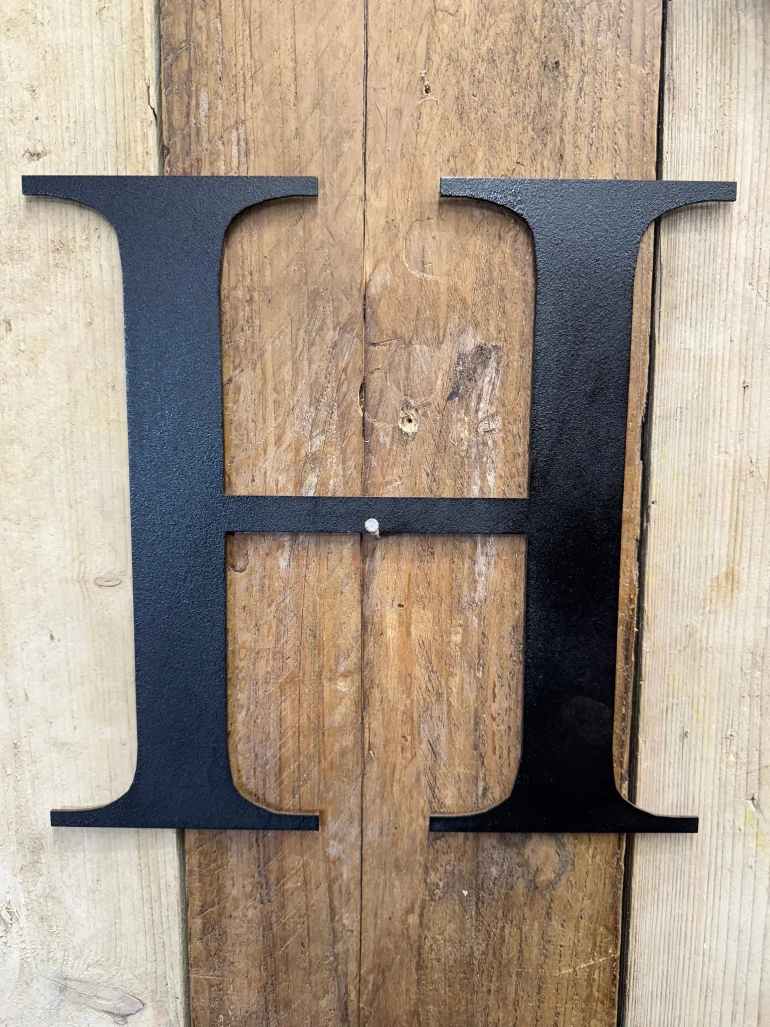 Vintage Black Metal Alphabet Letters – Decorative Wall Signage by Rustic Warehouse