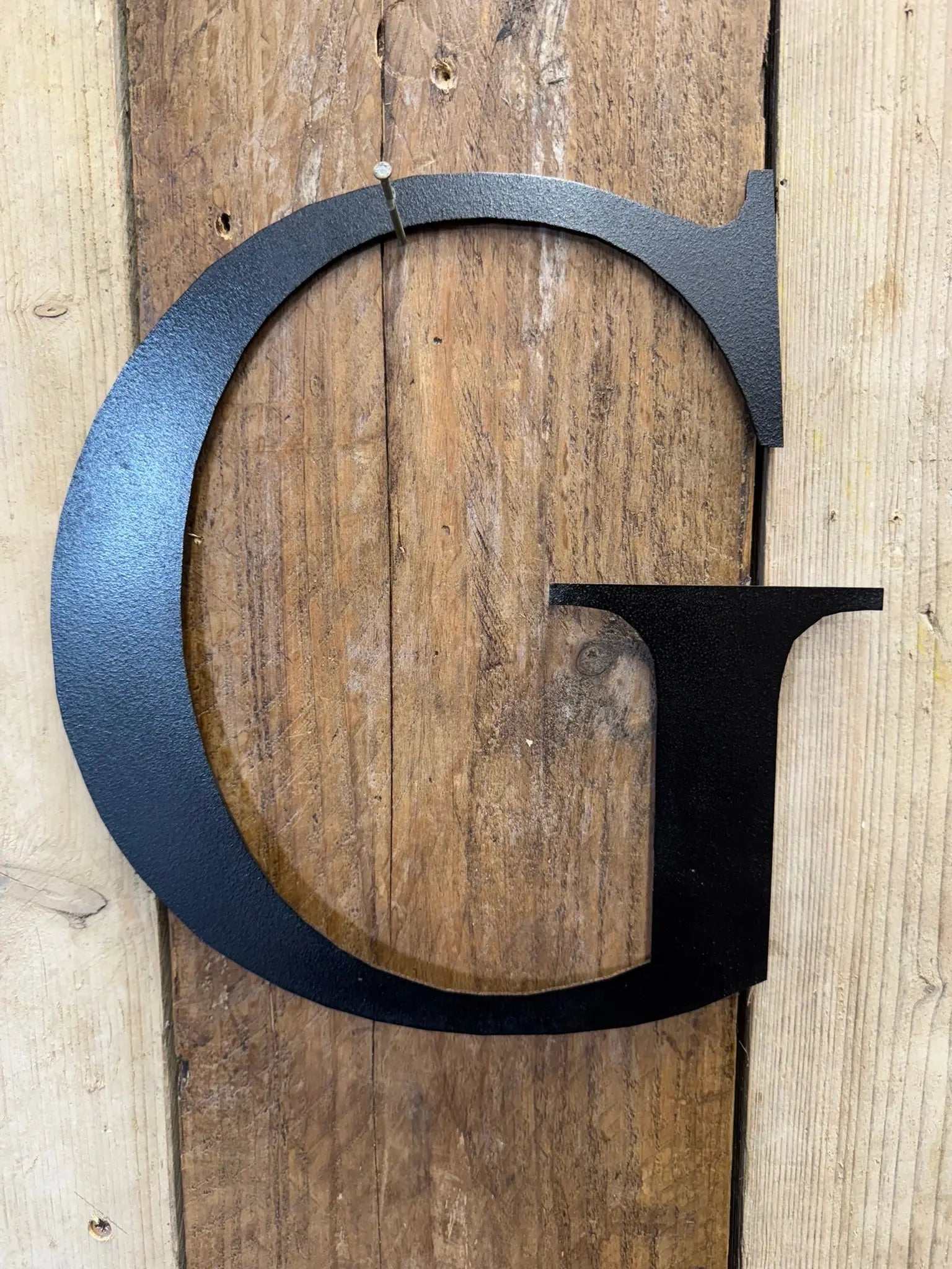 Vintage Black Metal Alphabet Letters – Decorative Wall Signage by Rustic Warehouse
