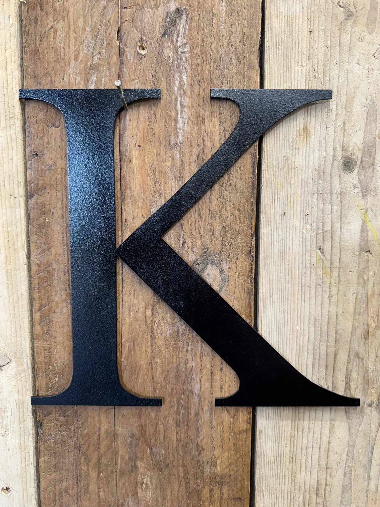 Vintage Black Metal Alphabet Letters – Decorative Wall Signage by Rustic Warehouse