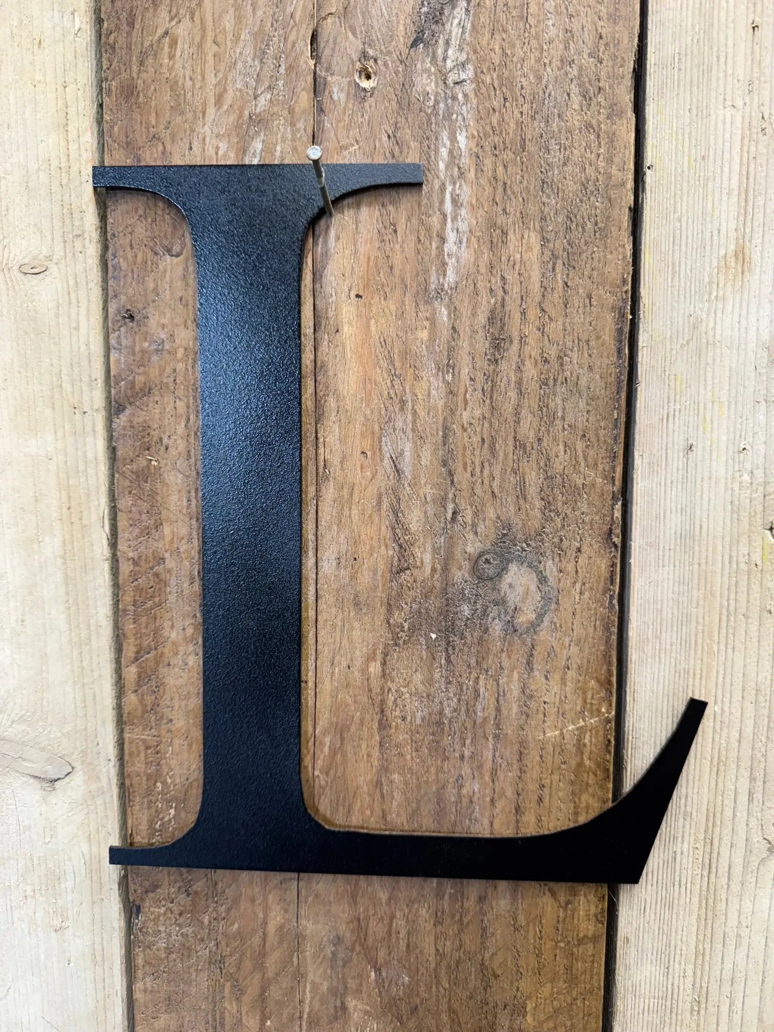 Vintage Black Metal Alphabet Letters – Decorative Wall Signage by Rustic Warehouse