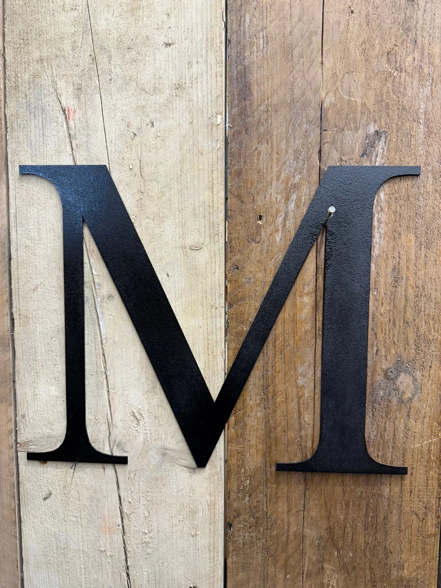 Vintage Black Metal Alphabet Letters – Decorative Wall Signage by Rustic Warehouse
