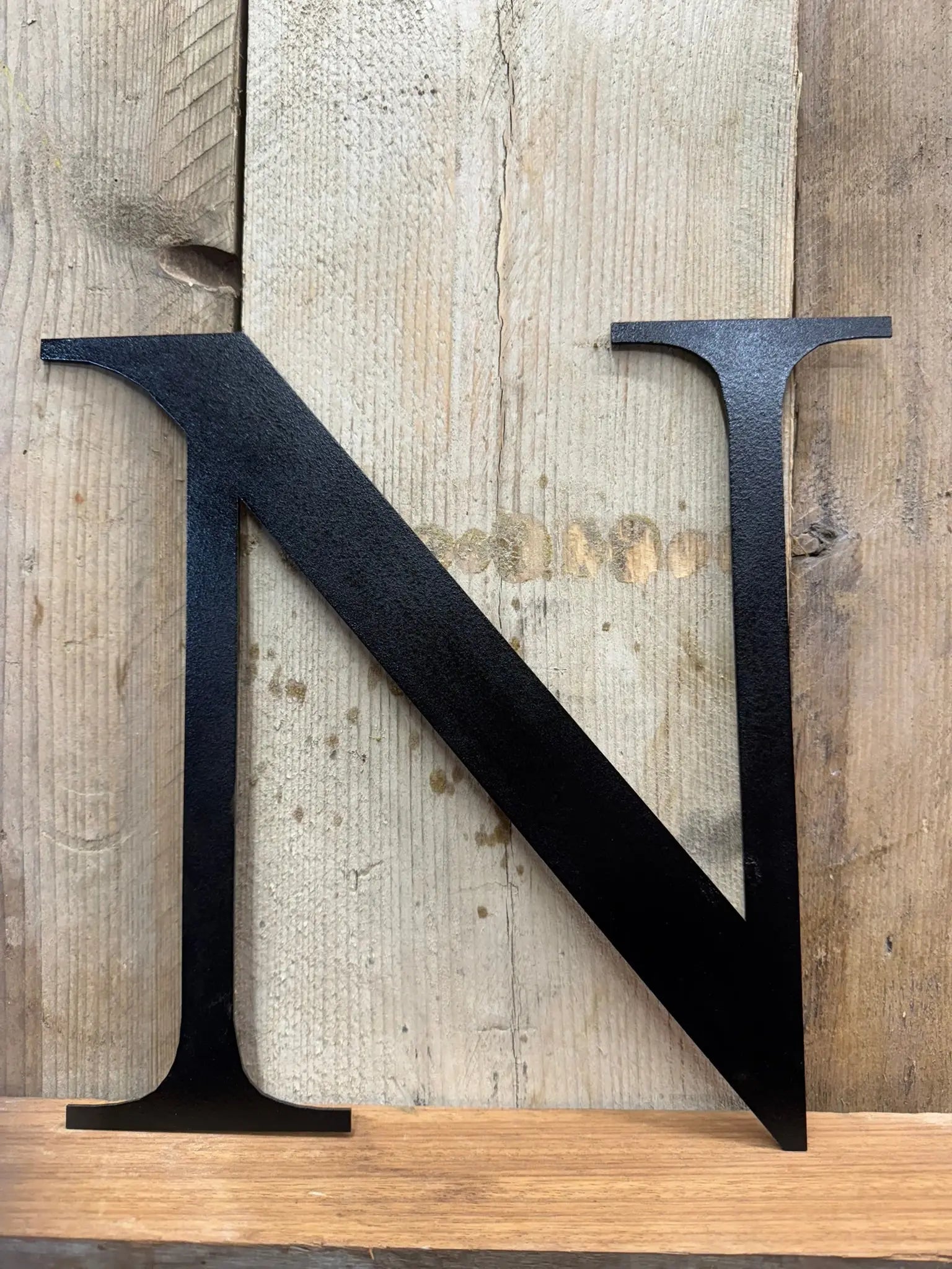 Vintage Black Metal Alphabet Letters – Decorative Wall Signage by Rustic Warehouse