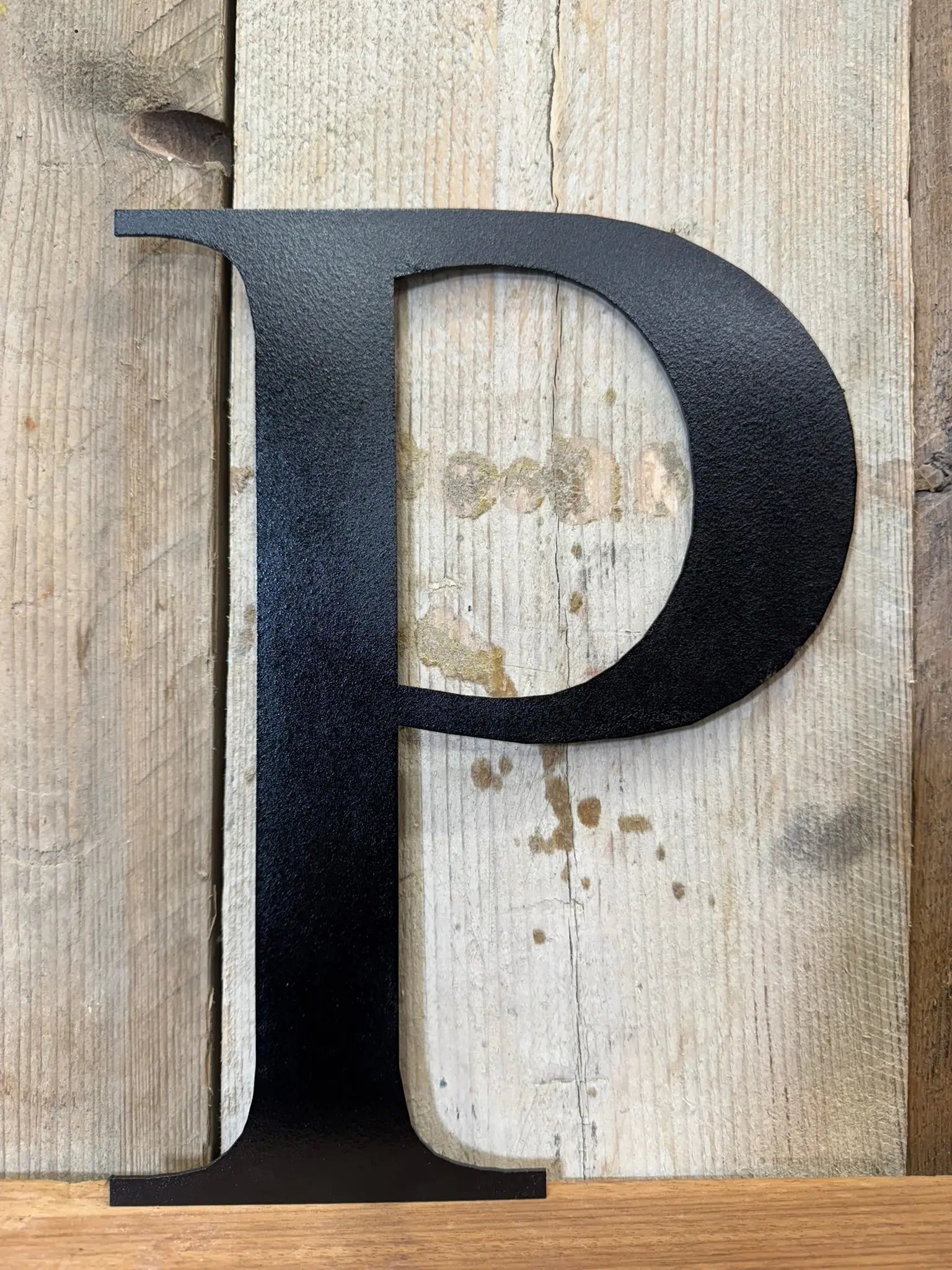 Vintage Black Metal Alphabet Letters – Decorative Wall Signage by Rustic Warehouse