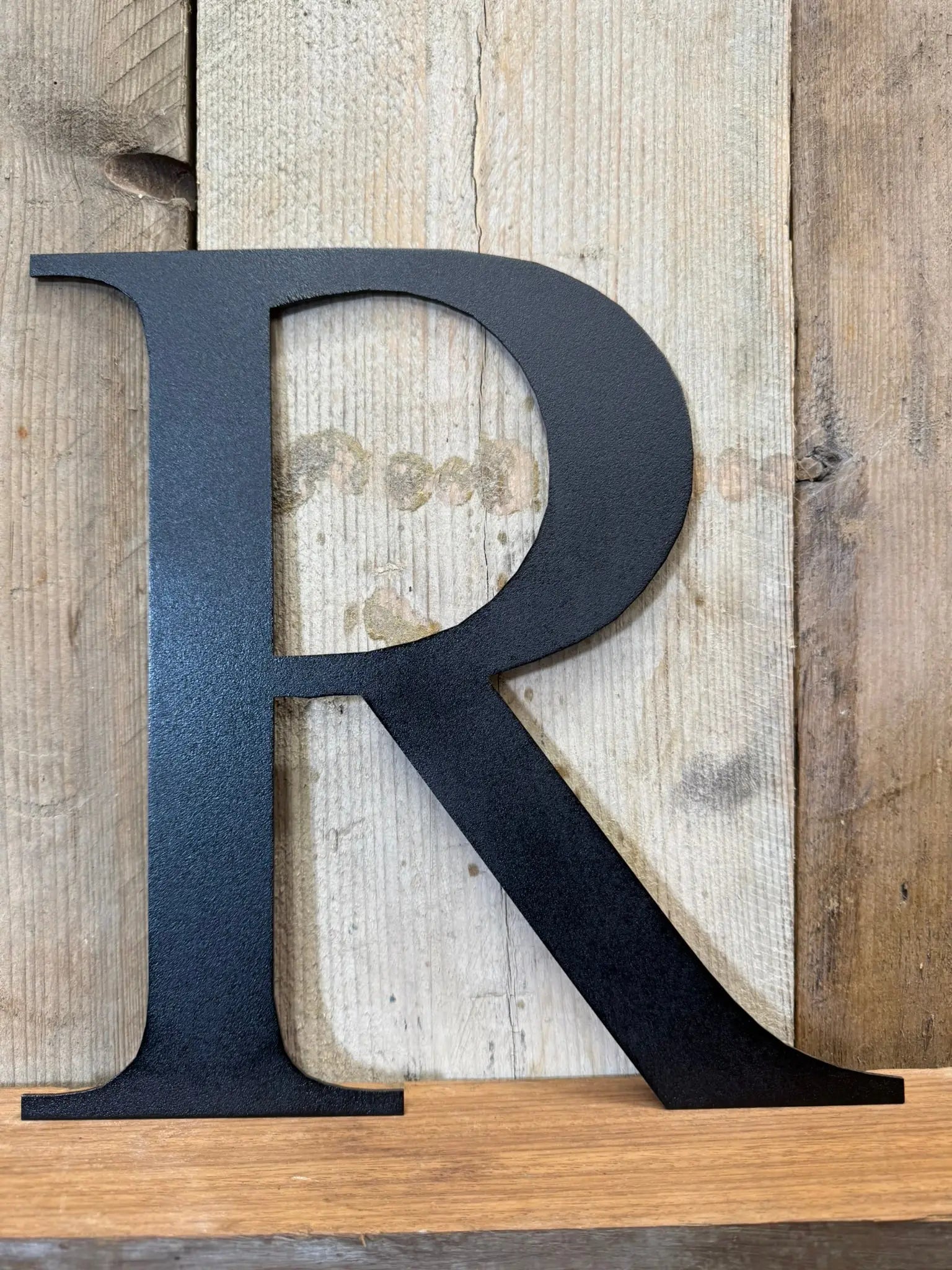 Vintage Black Metal Alphabet Letters – Decorative Wall Signage by Rustic Warehouse