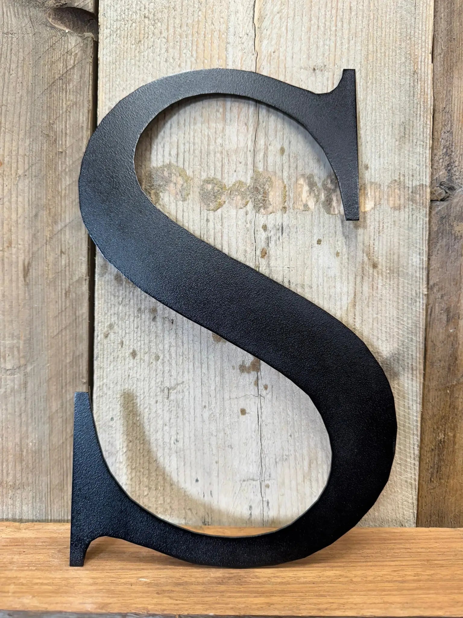 Vintage Black Metal Alphabet Letters – Decorative Wall Signage by Rustic Warehouse