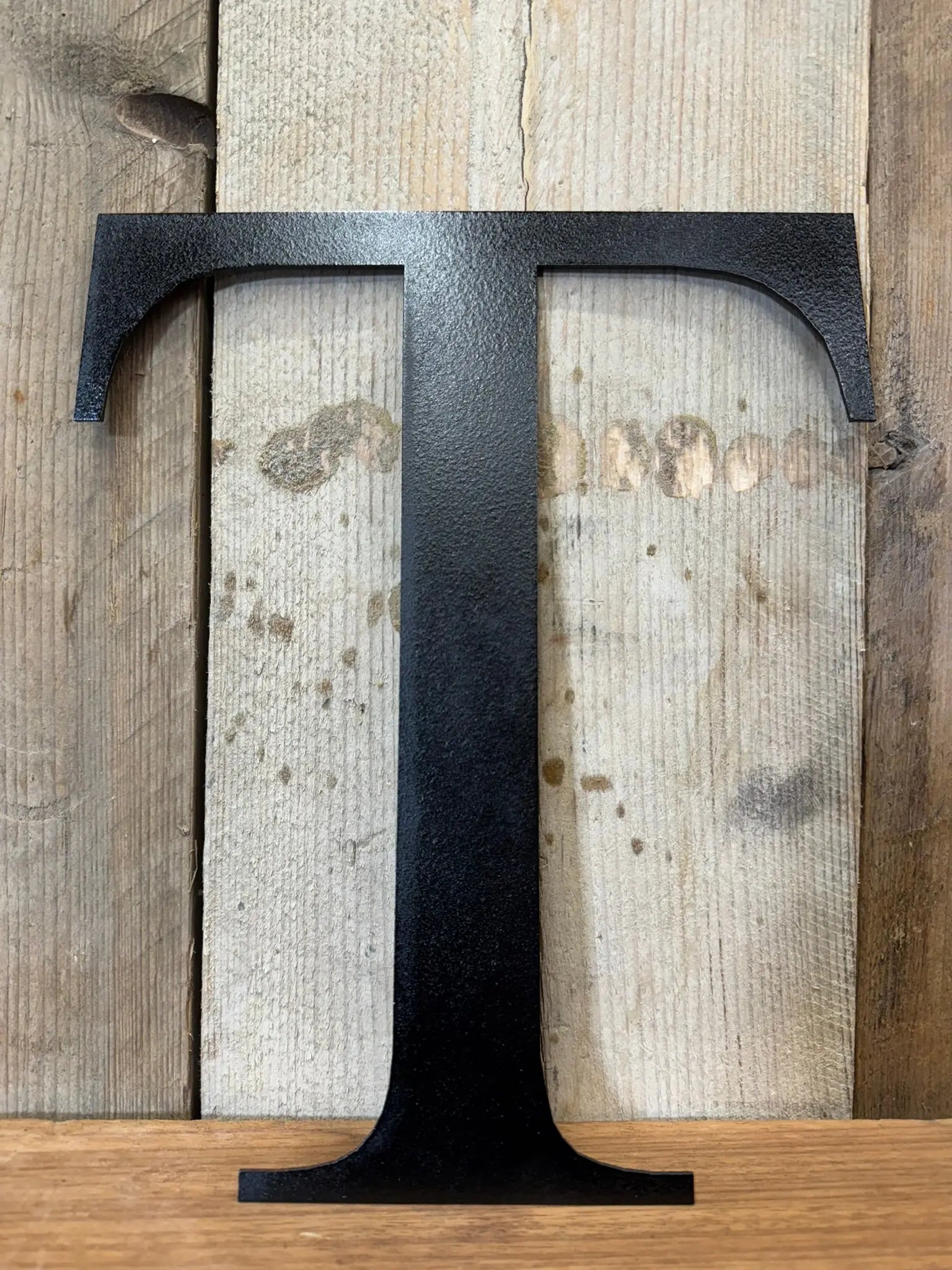 Vintage Black Metal Alphabet Letters – Decorative Wall Signage by Rustic Warehouse