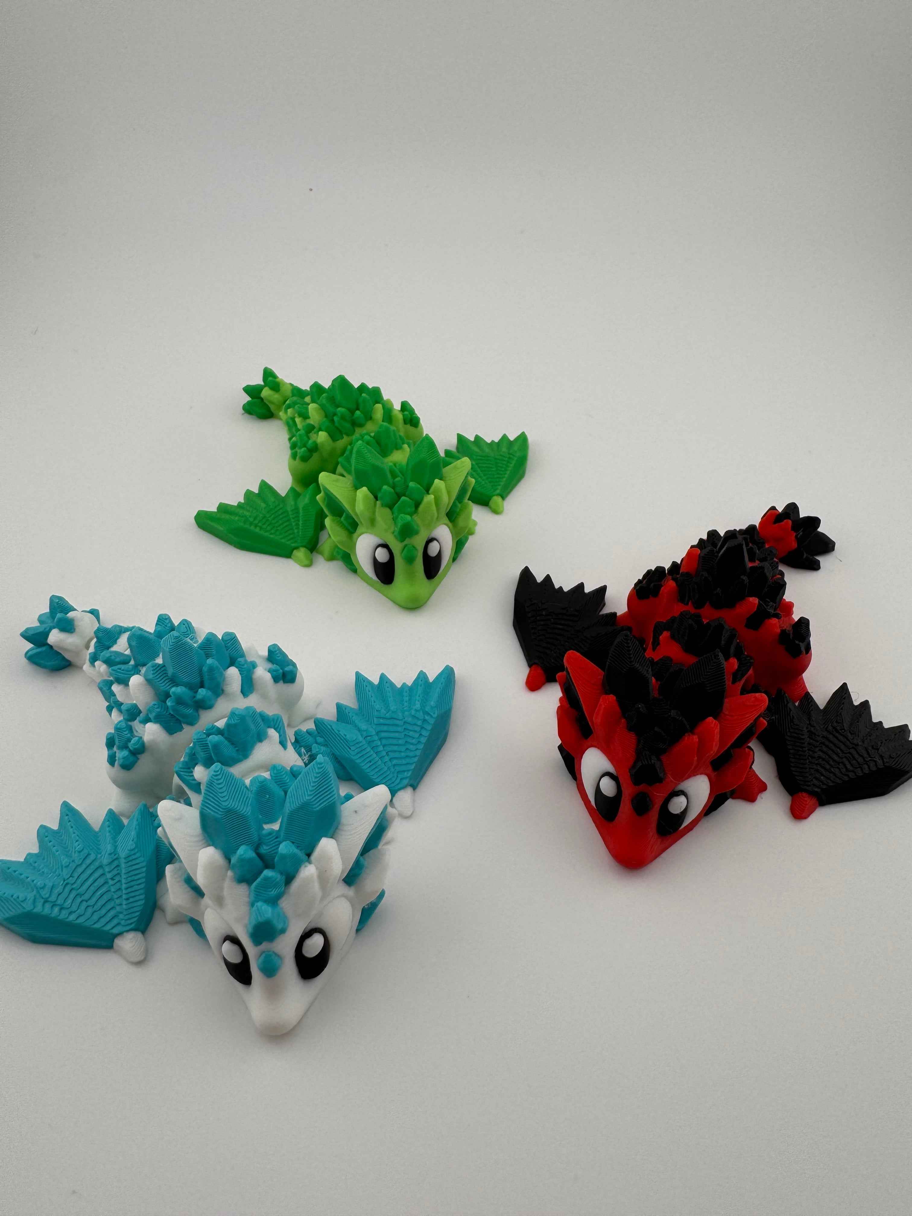 Baby Crystal Dragon and matching eggs