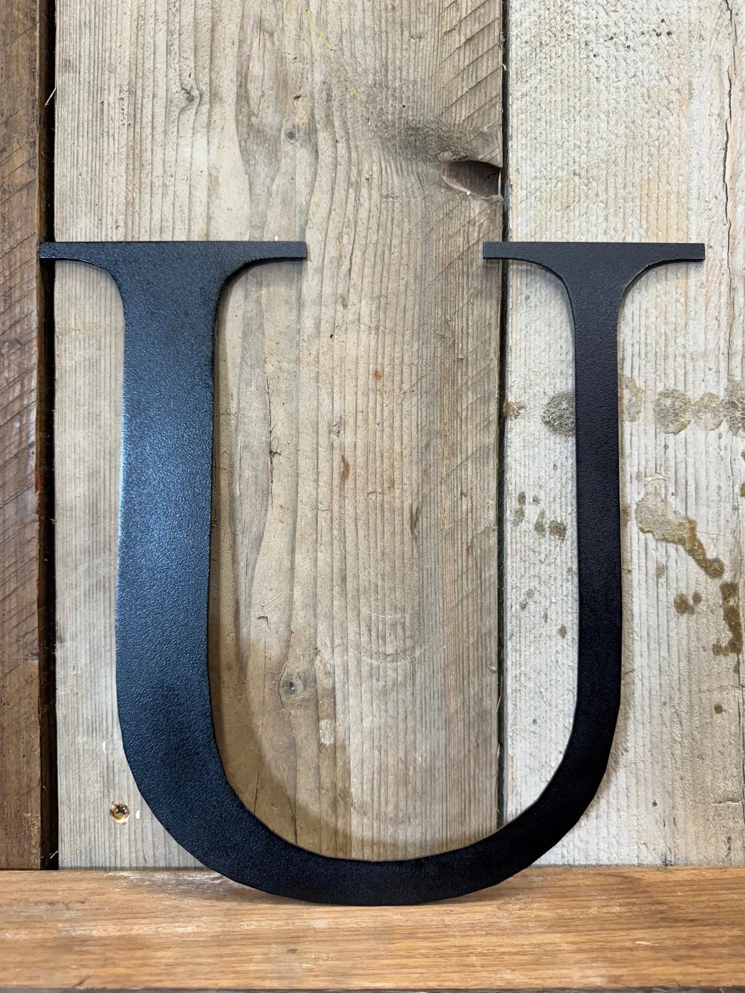 Vintage Black Metal Alphabet Letters – Decorative Wall Signage by Rustic Warehouse