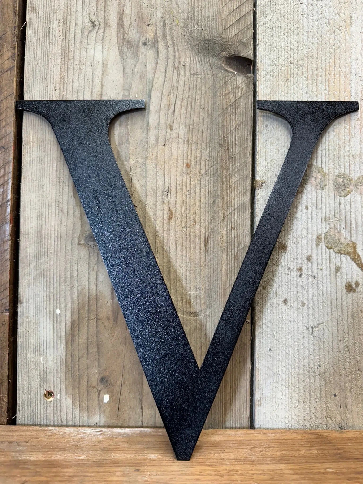 Vintage Black Metal Alphabet Letters – Decorative Wall Signage by Rustic Warehouse