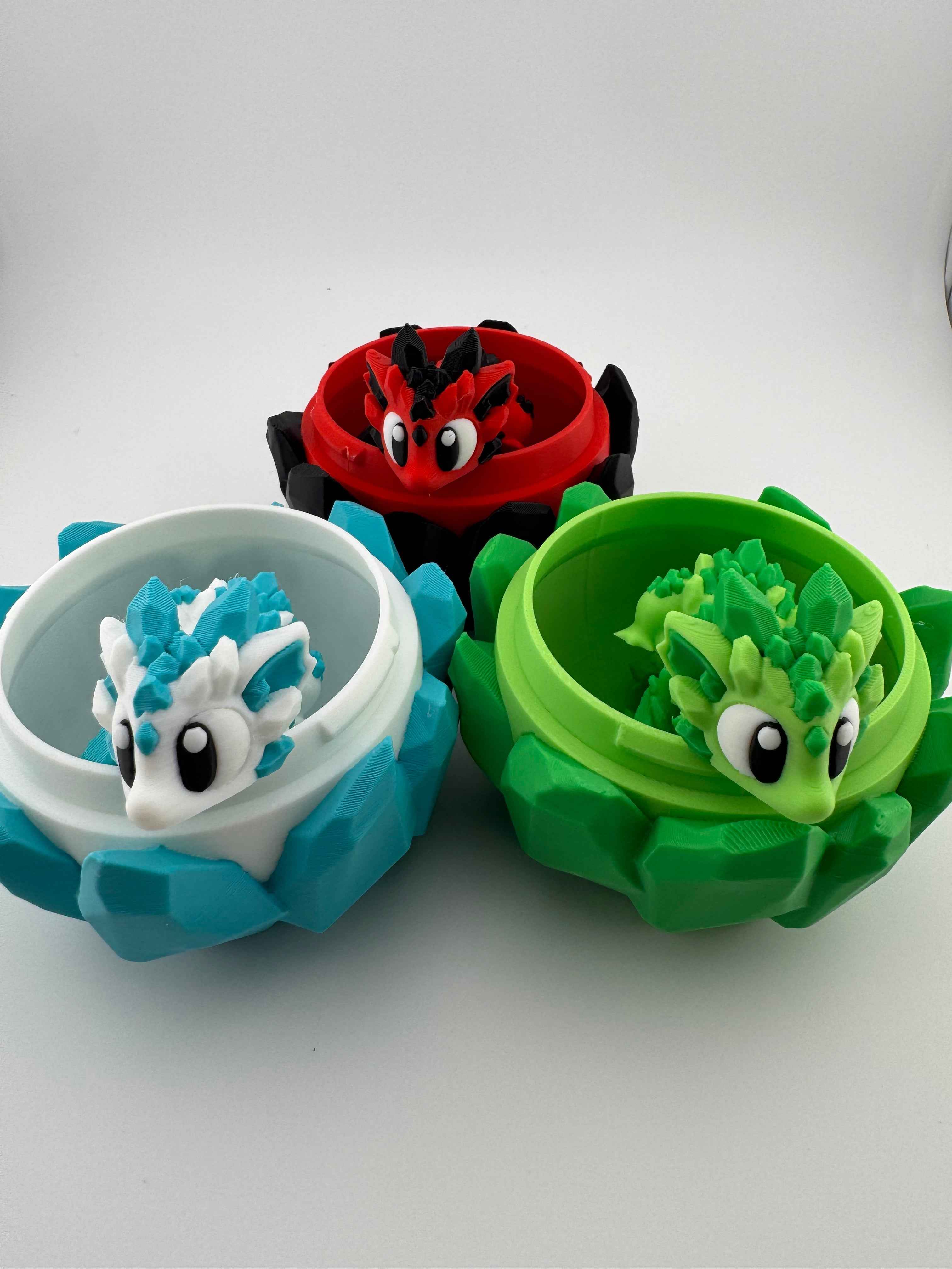 Baby Crystal Dragon and matching eggs