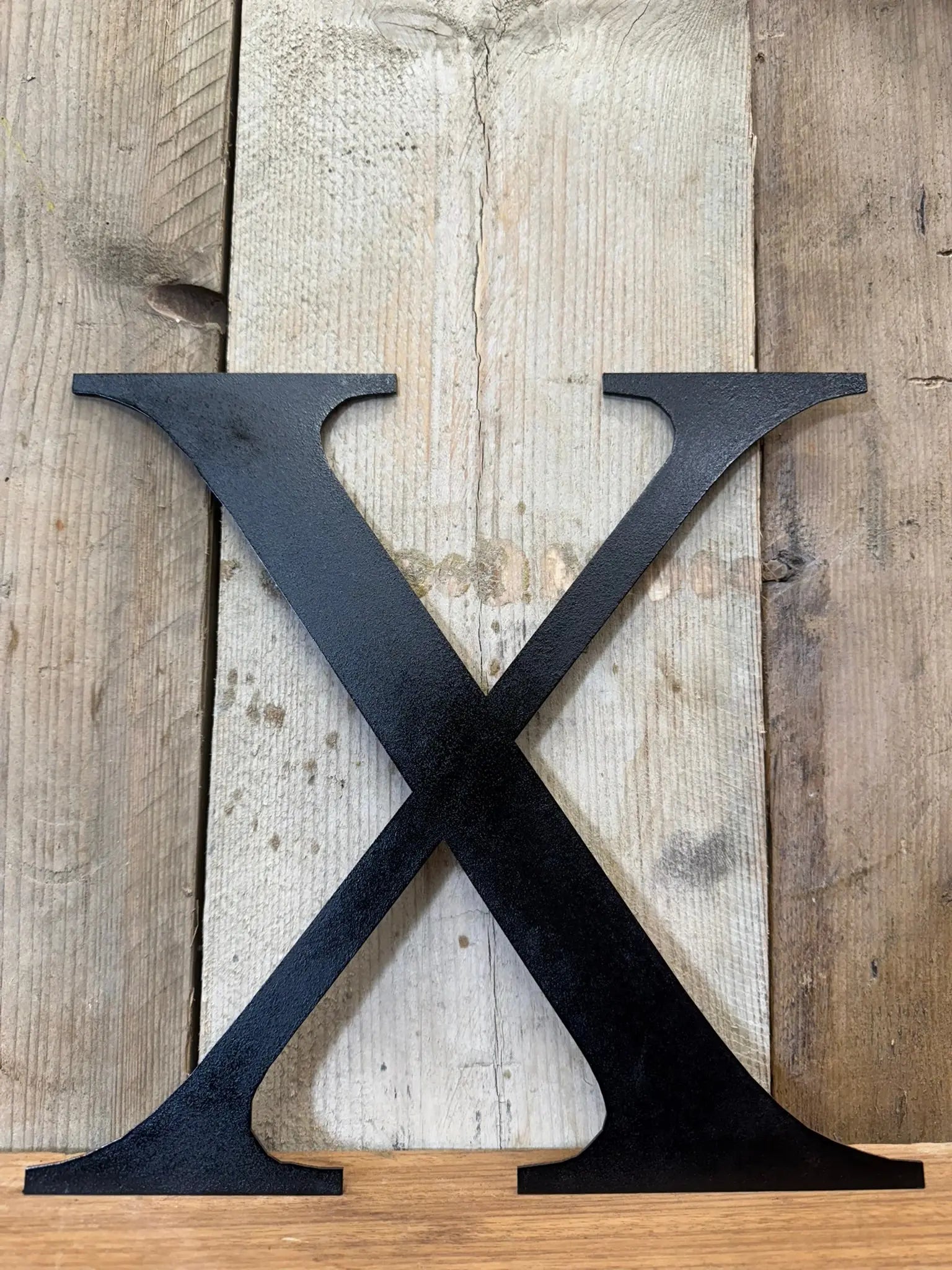 Vintage Black Metal Alphabet Letters – Decorative Wall Signage by Rustic Warehouse
