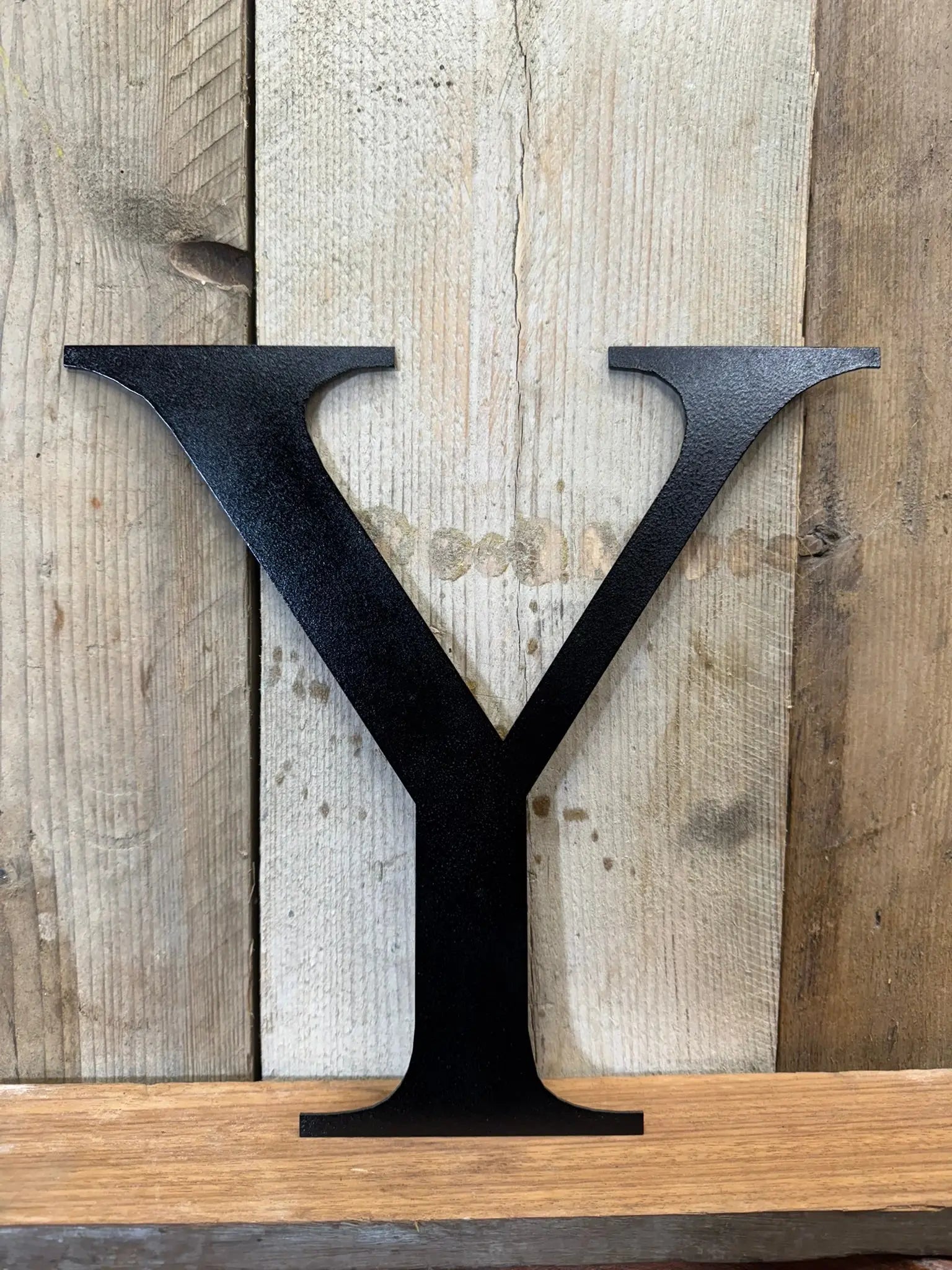 Vintage Black Metal Alphabet Letters – Decorative Wall Signage by Rustic Warehouse