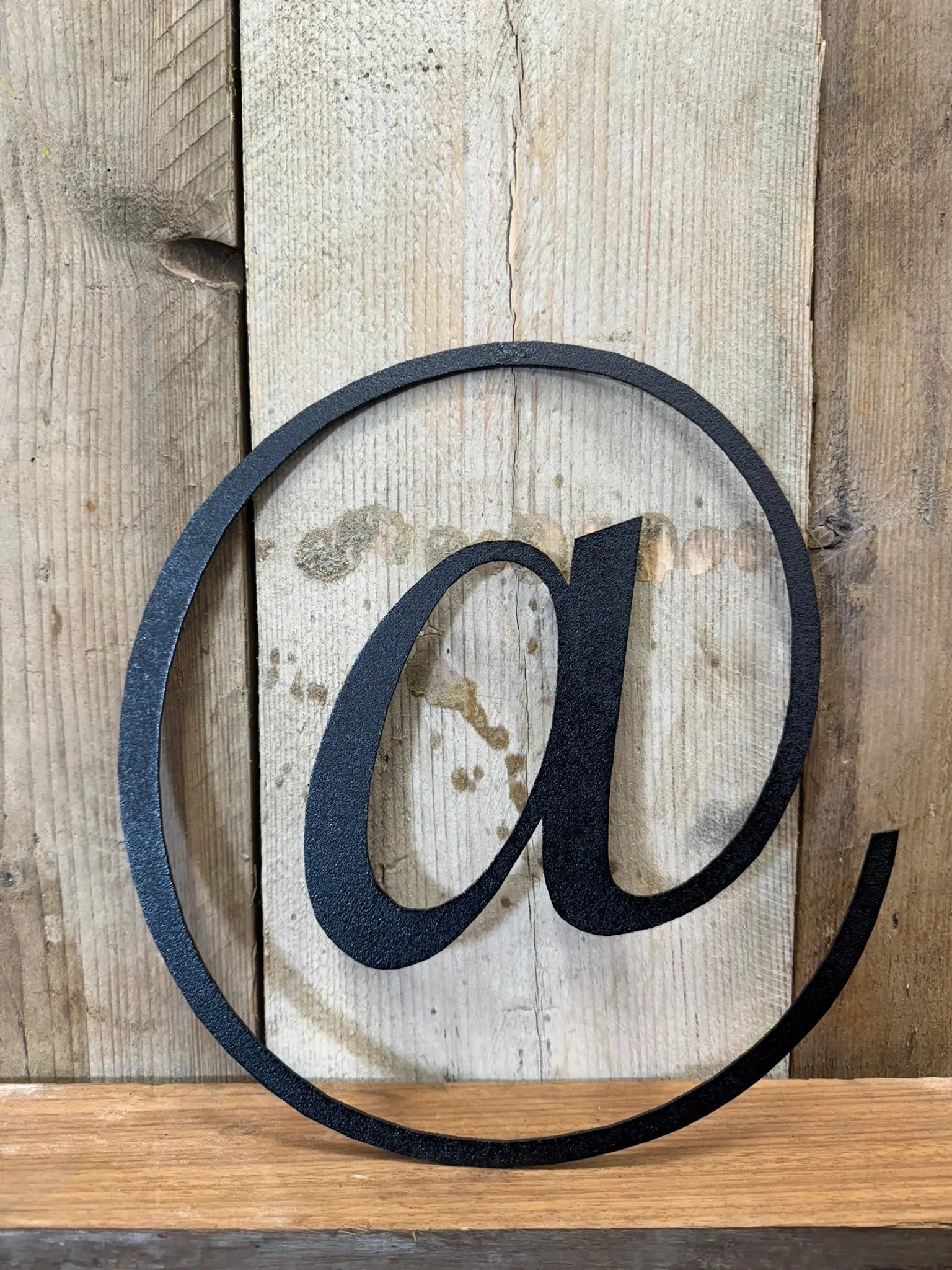 Vintage Black Metal Alphabet Letters – Decorative Wall Signage by Rustic Warehouse