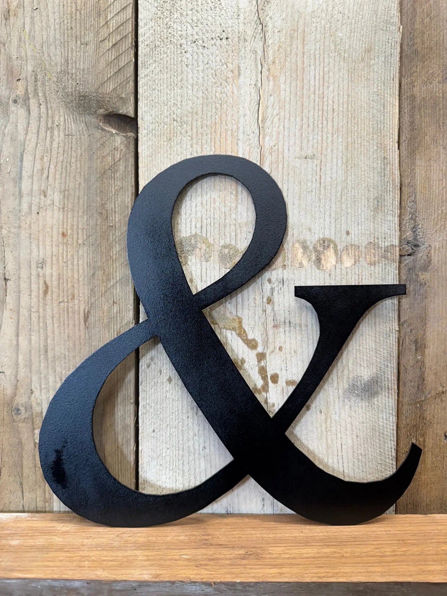 Vintage Black Metal Alphabet Letters – Decorative Wall Signage by Rustic Warehouse