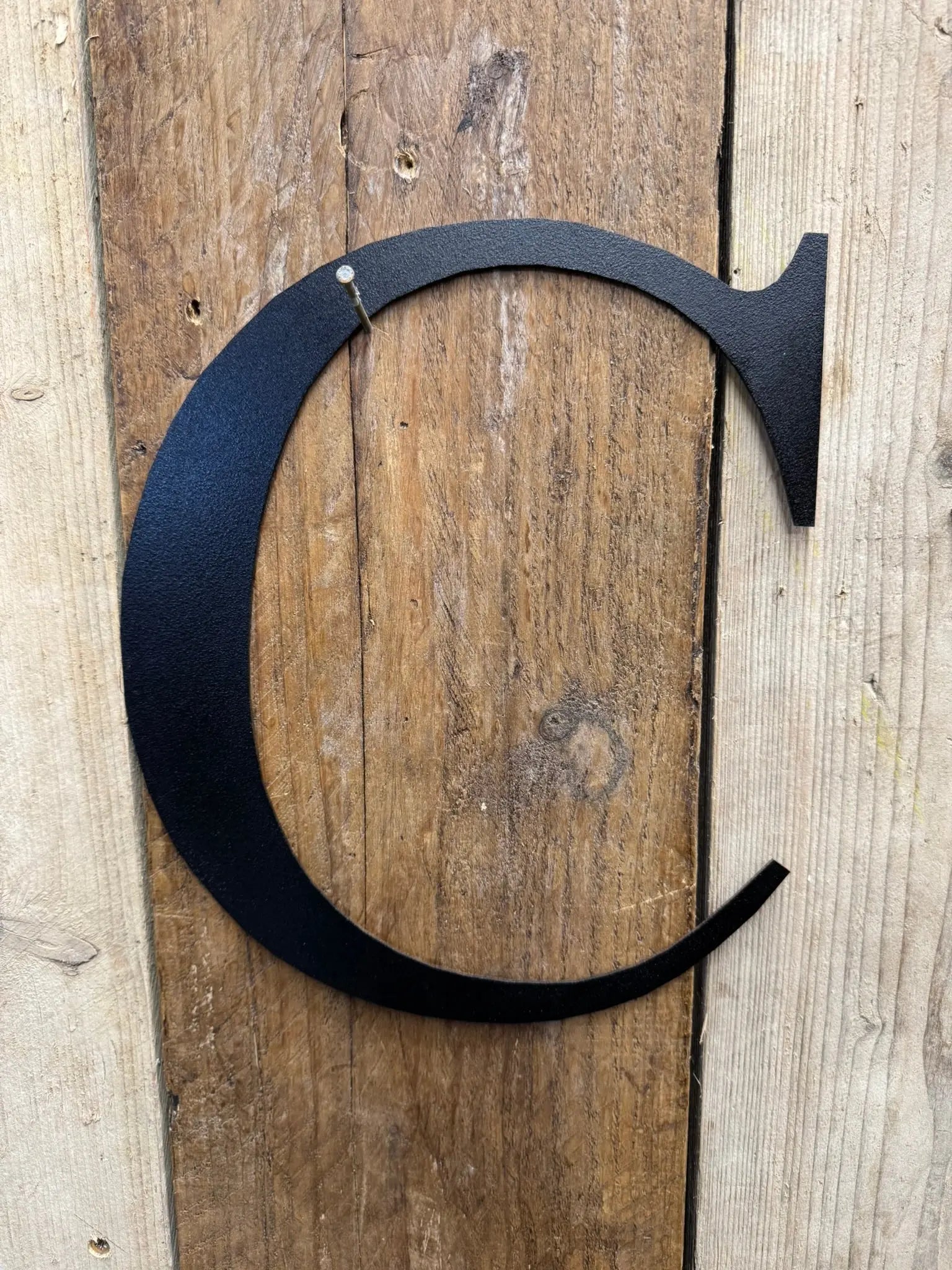 Vintage Black Metal Alphabet Letters – Decorative Wall Signage by Rustic Warehouse