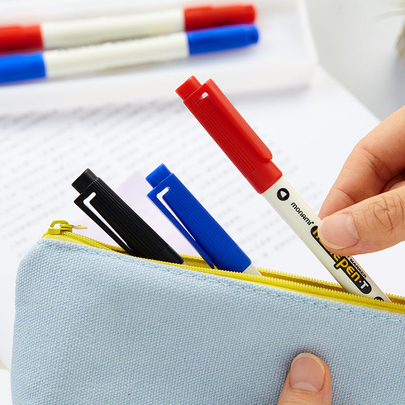 Monami Double-Ended Name Pen – 0.4mm/1.0mm Archival Journaling Pen