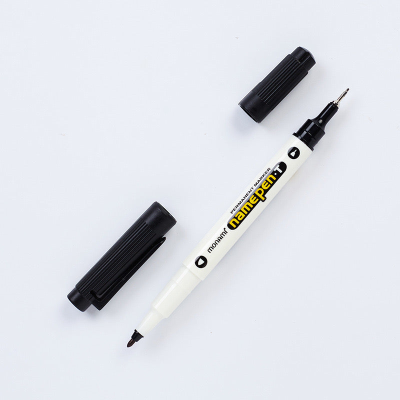 Monami Double-Ended Name Pen – 0.4mm/1.0mm Archival Journaling Pen