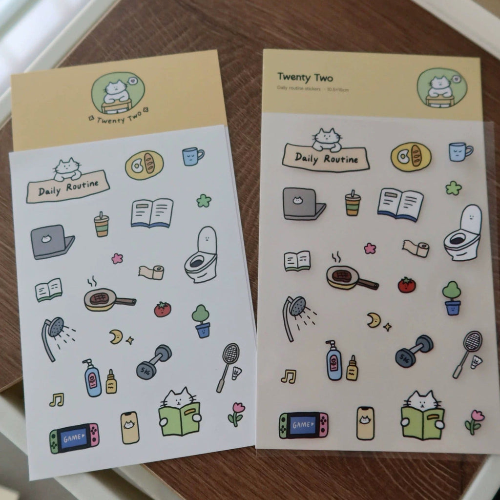 Daily Routine Planner Stickers by LuLuFun Studio - Journaling Decals