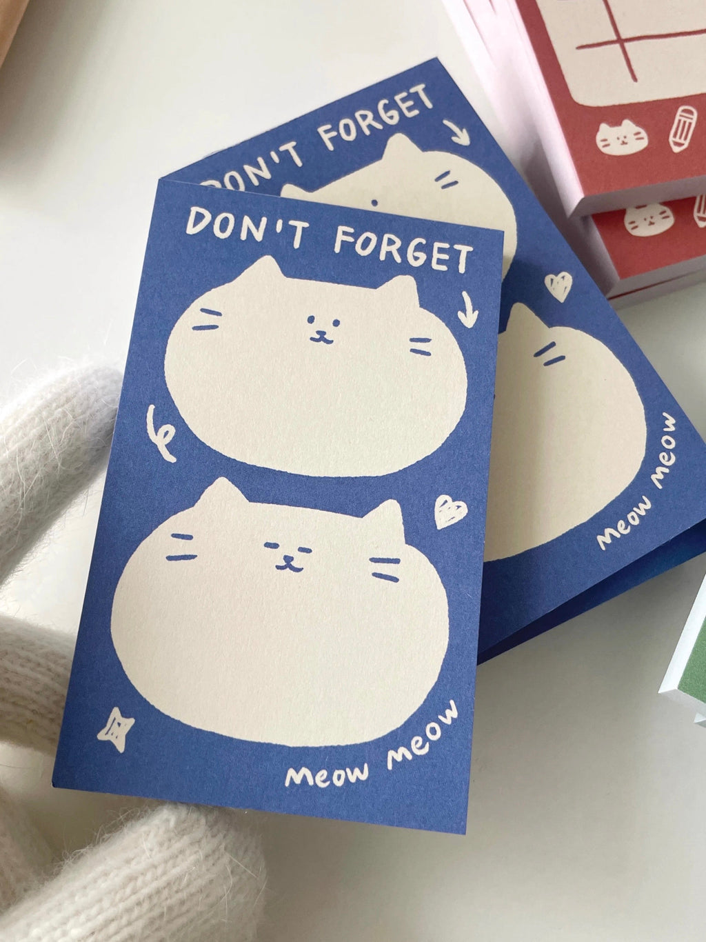 Cat Memo Note Pad by LuLuFun Studio – Cute Animal Stationery, 50 Sheets