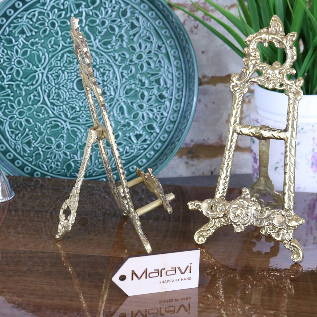 Saramati 20cm Brass Easel Set of 2