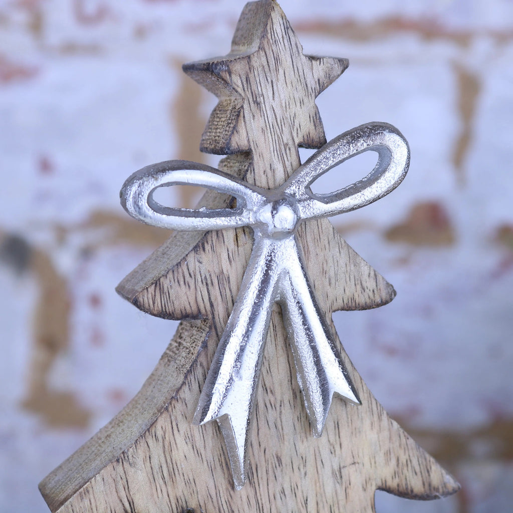 Lovell 29cm Wooden Christmas Tree Ornament