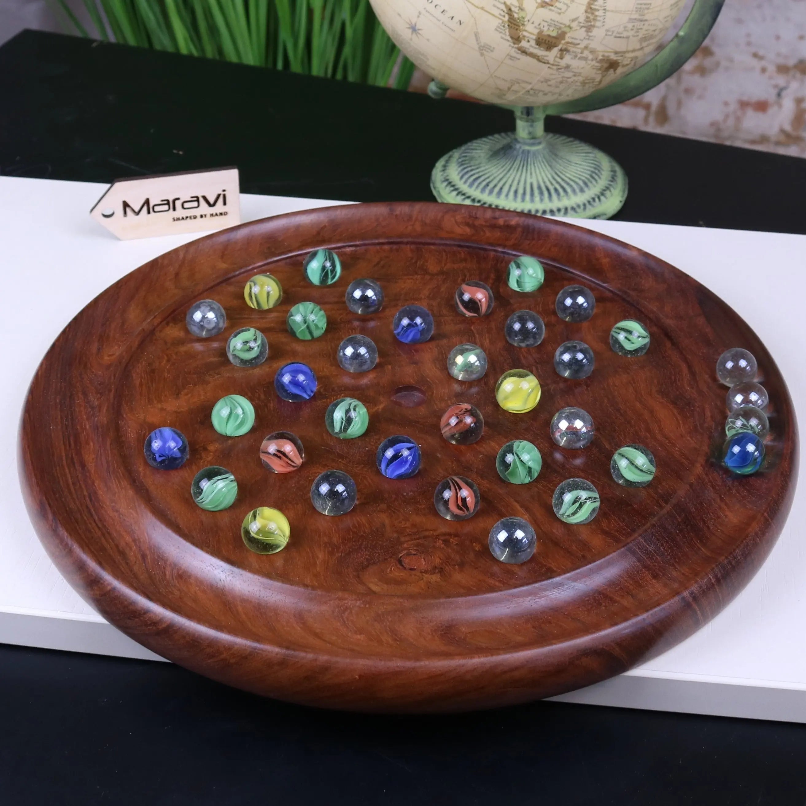Jajur Wooden Solitaire Game