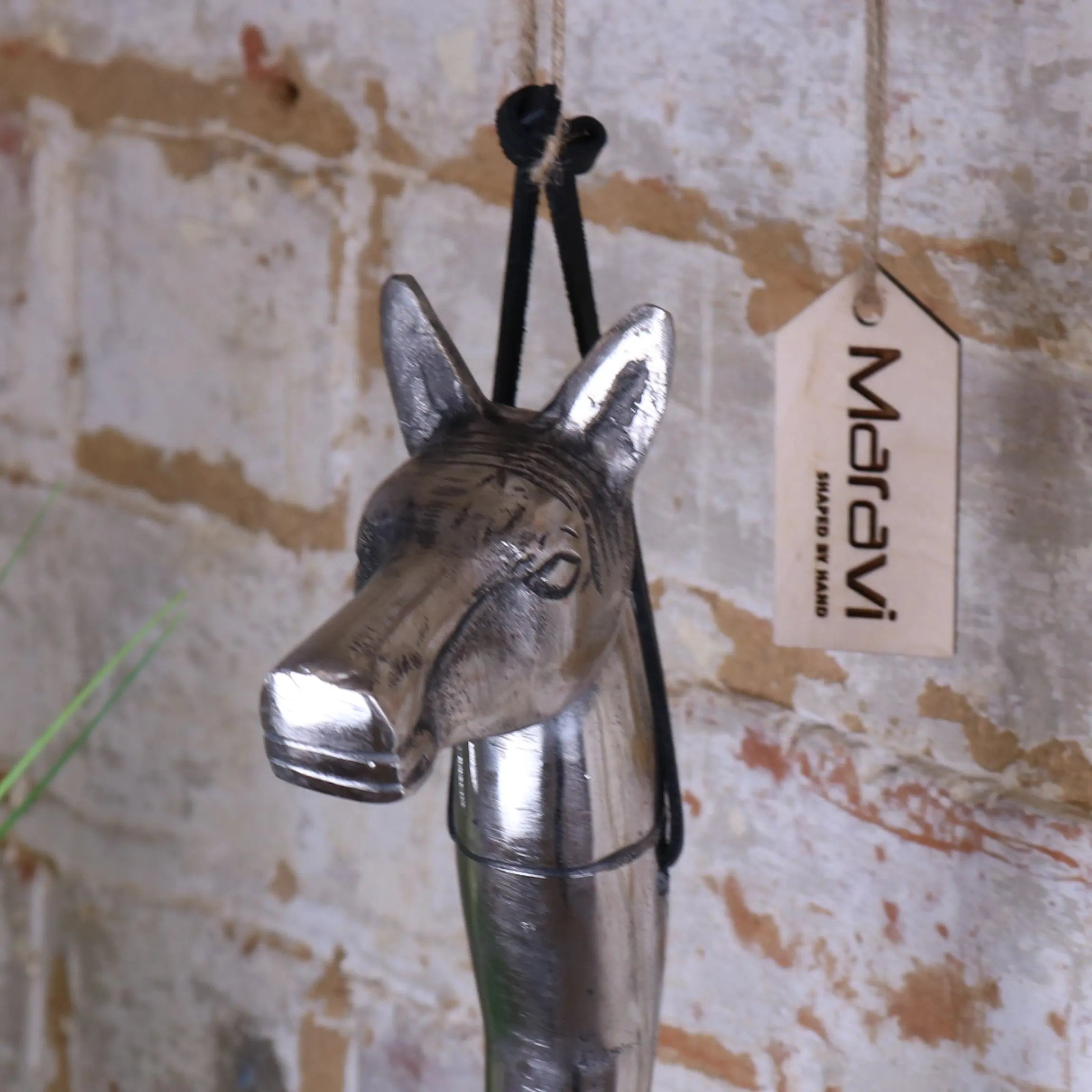 Khosa Animal Head Antique Style Metal Shoe Horn