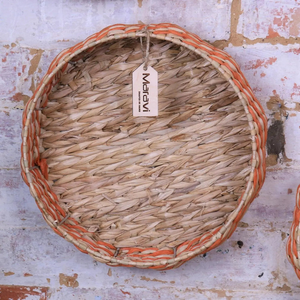 Kurasin Set of 3 Decorative Wall Baskets Bowl