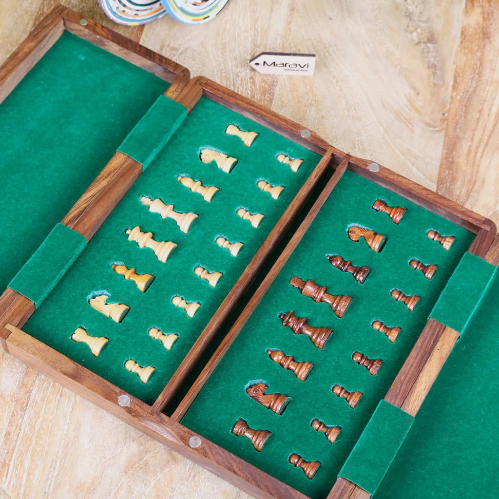 Shatranj Wooden Chess Set 26cm