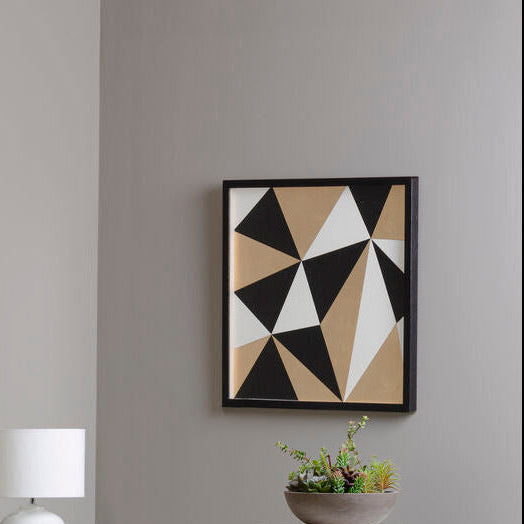 Orsina Modello Multi Geo Wall Art – Black & Gold Geometric Decor