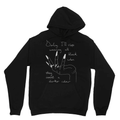 Kate's Clothing All Black Slogan Hoodie – Unisex Cotton Goth Pullover