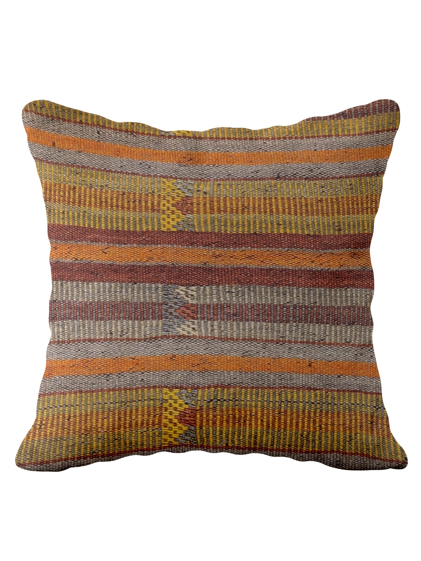 Turkish Kilim Vintage Cushion Cover - 40 x 40 cm