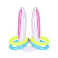 PoundFun Inflatable Bunny Ear Ring Toss Game – Easter Party Activity