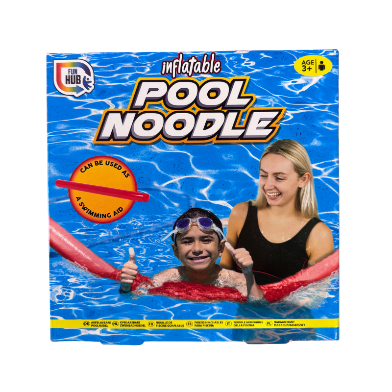 PoundFun Inflatable Pool Noodle – Durable Summer Water Float Toy