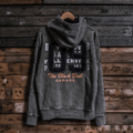 Uggly and Co Green Parts & Spares '09' Acid Wash Heavyweight Hoodie