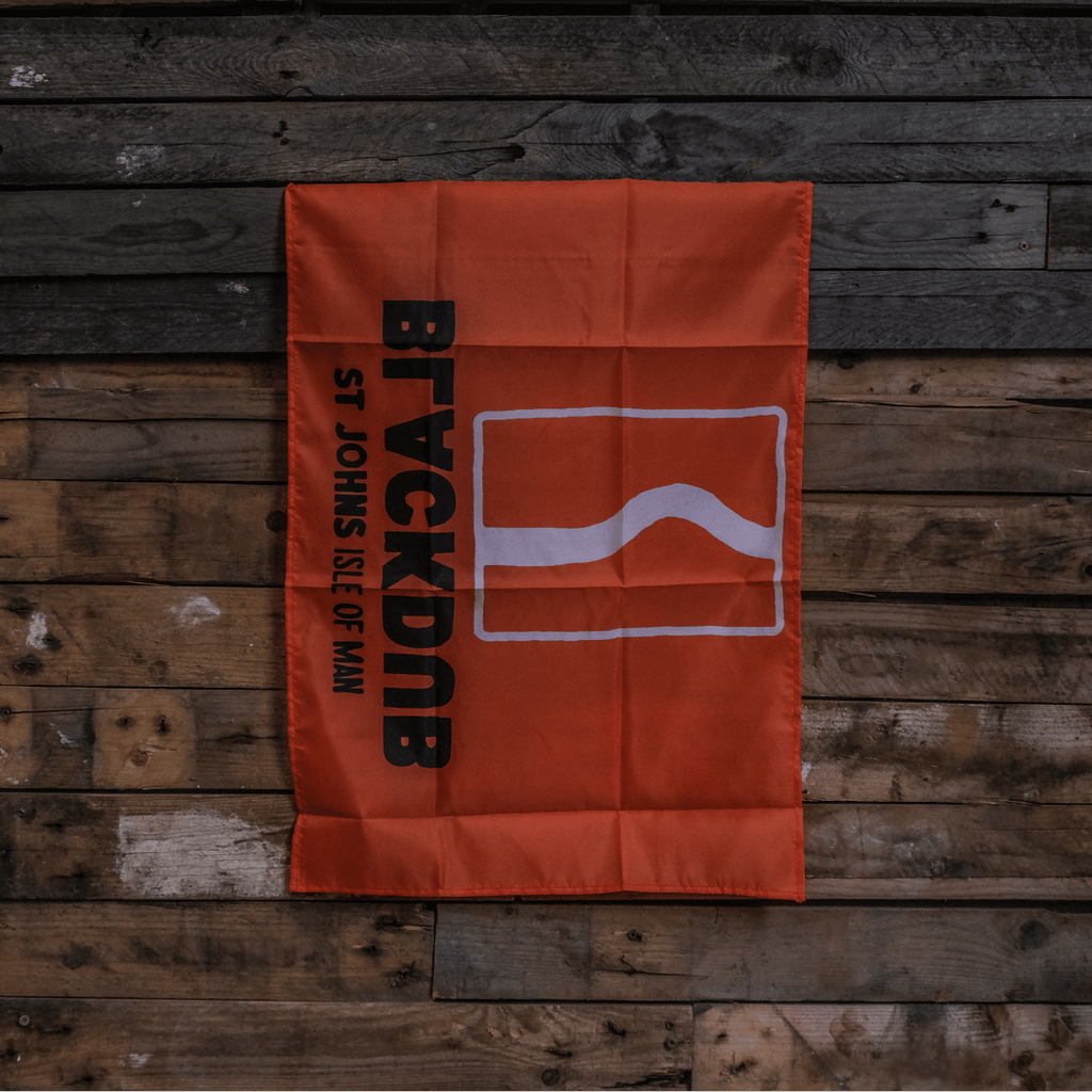 The Black Dub Paddock Flag – Isle of Man TT Motorsport Decor by Uggly & Co