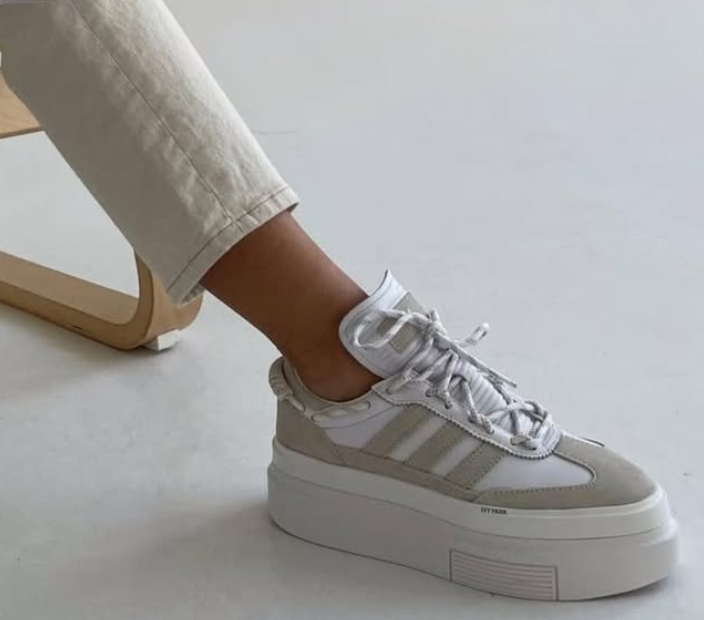 Adidas Ivy Park Super Sleek 72 Icy Park White Leather Platform Trainers