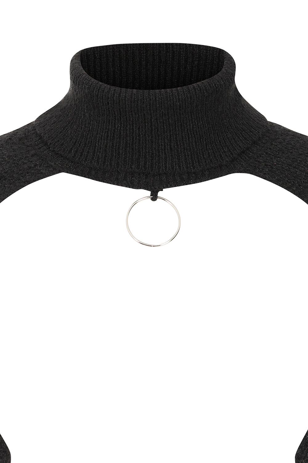 Banned Apparel Damara Jumper – Black Distressed Cropped Goth Shrug