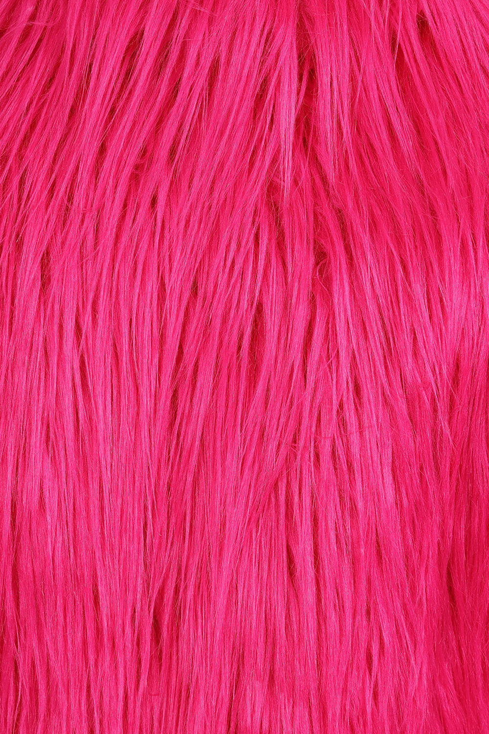 Banned Apparel Glacia Hot Pink Faux Fur Jacket – Shaggy Cropped Coat