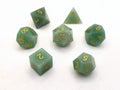 Jade | Gemstone Dice | 7 Piece Set