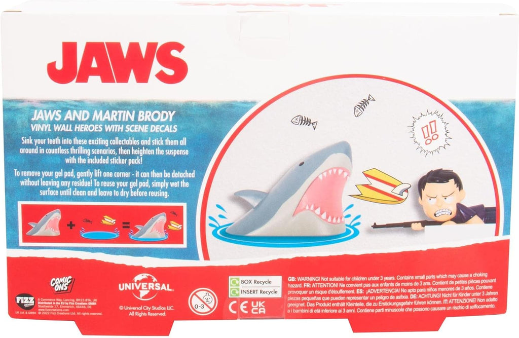 Jaws Comic Ons Collectible Wall Decals - 2 Pack Reusable Figurines