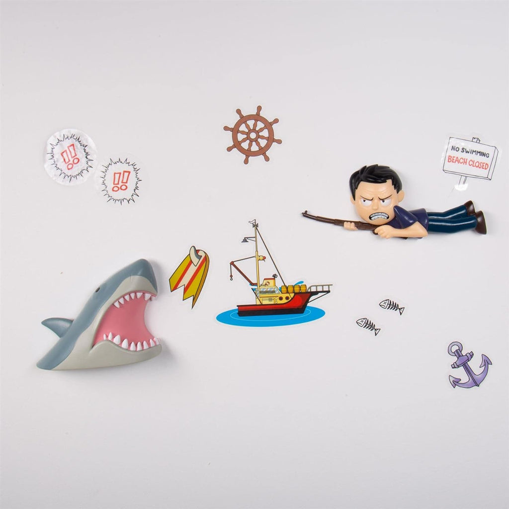 Jaws Comic Ons Collectible Wall Decals - 2 Pack Reusable Figurines