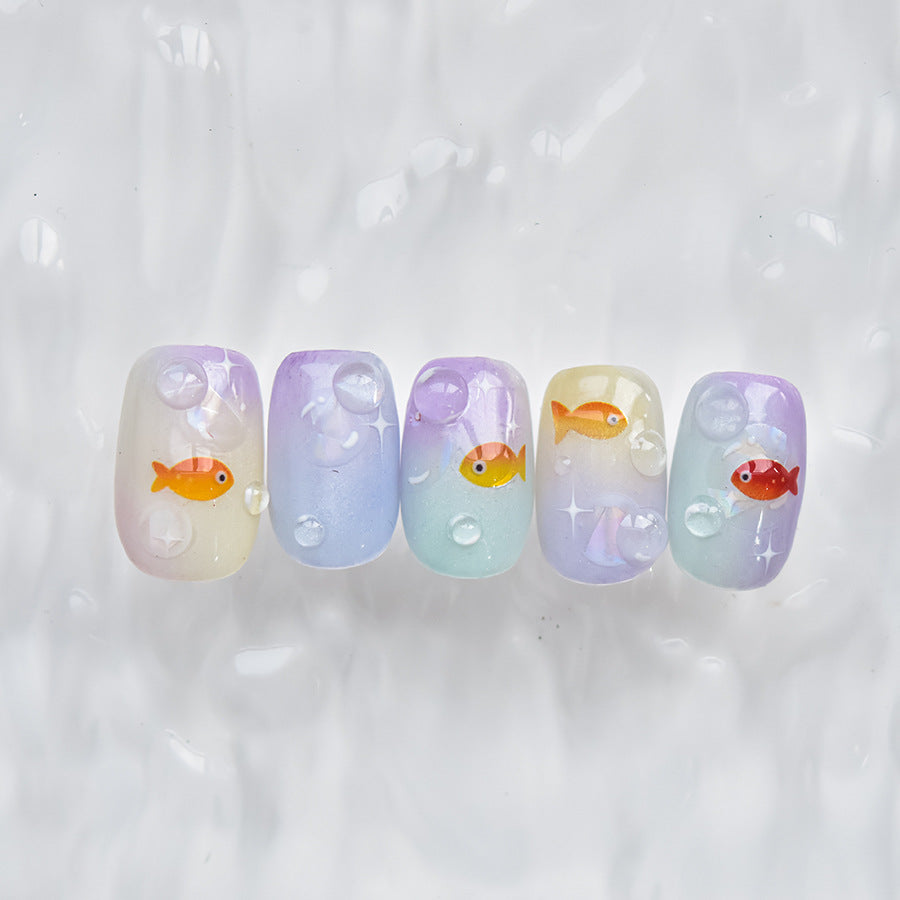 LuLuFun Studio Jellyfish Nail Deco Stickers – Ultra-Thin DIY Nail Art