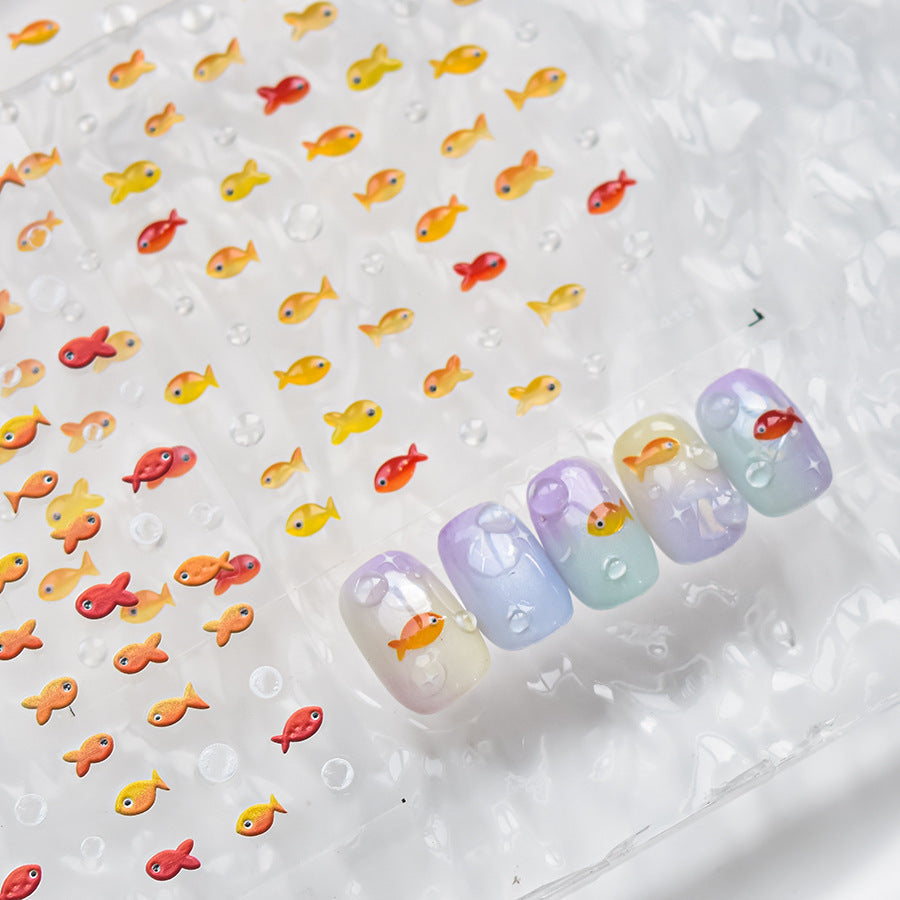 LuLuFun Studio Jellyfish Nail Deco Stickers – Ultra-Thin DIY Nail Art