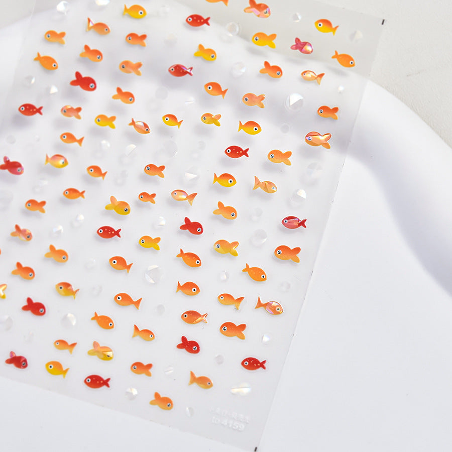LuLuFun Studio Jellyfish Nail Deco Stickers – Ultra-Thin DIY Nail Art